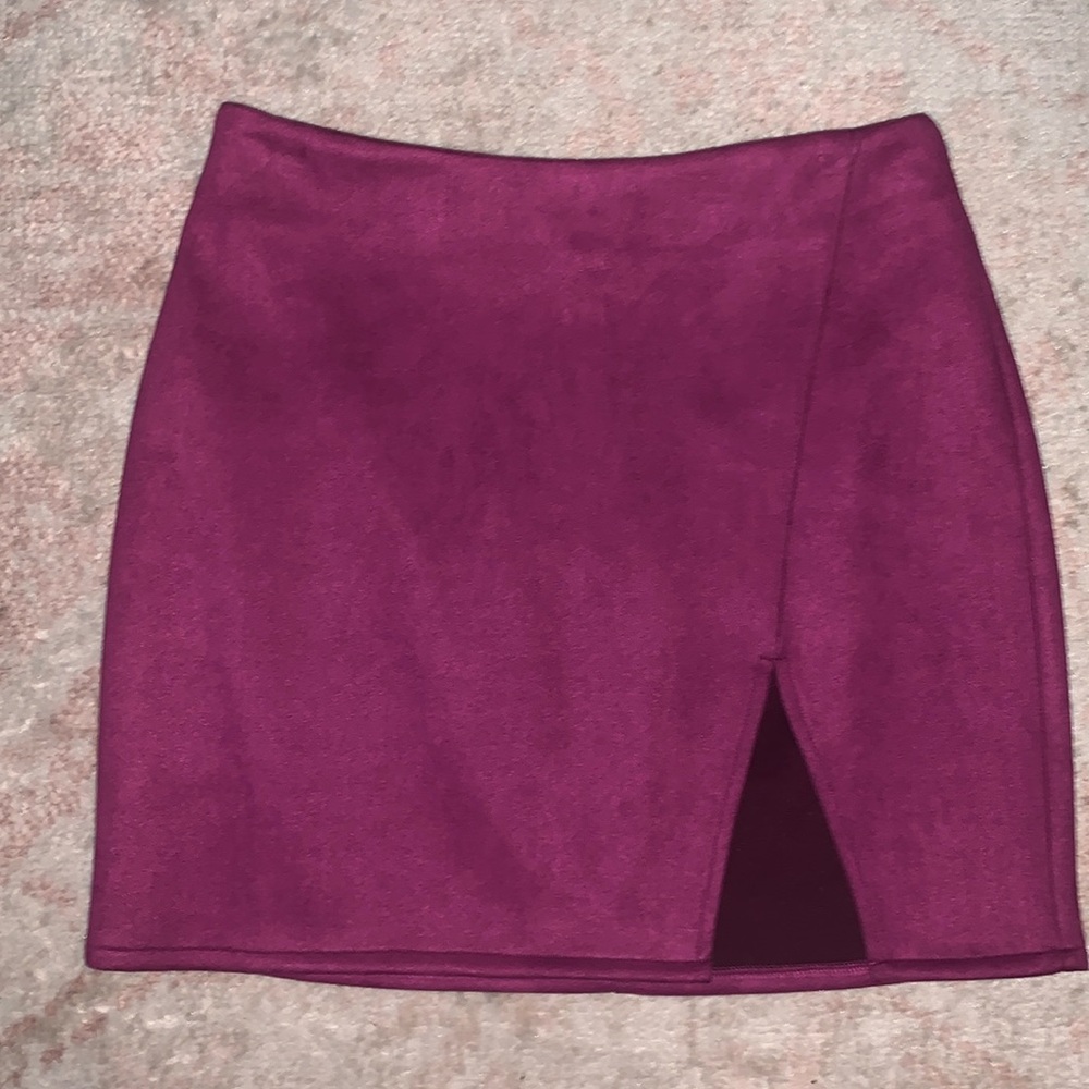 Superdown - faux suede mini skirt - size small